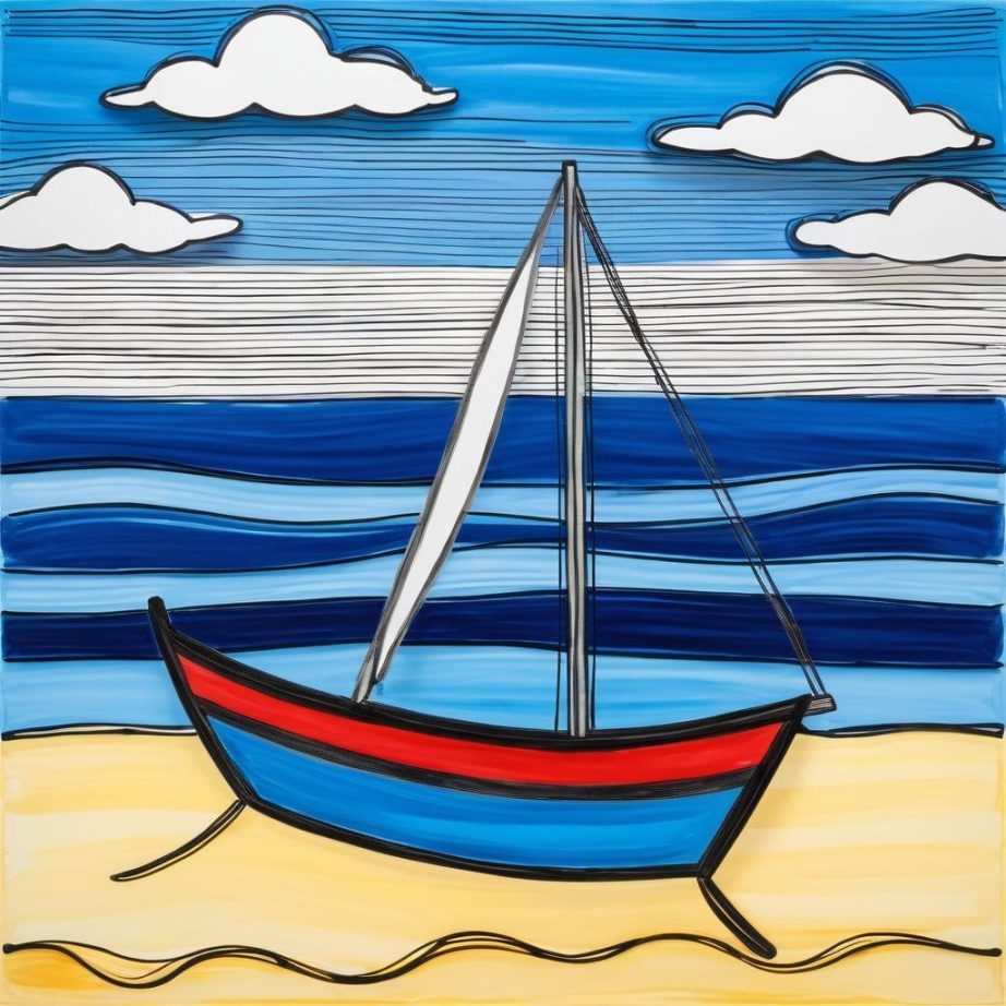 童画中的航行-24774