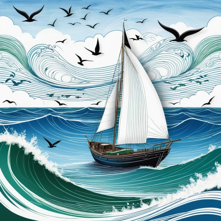 童趣航海画-19504