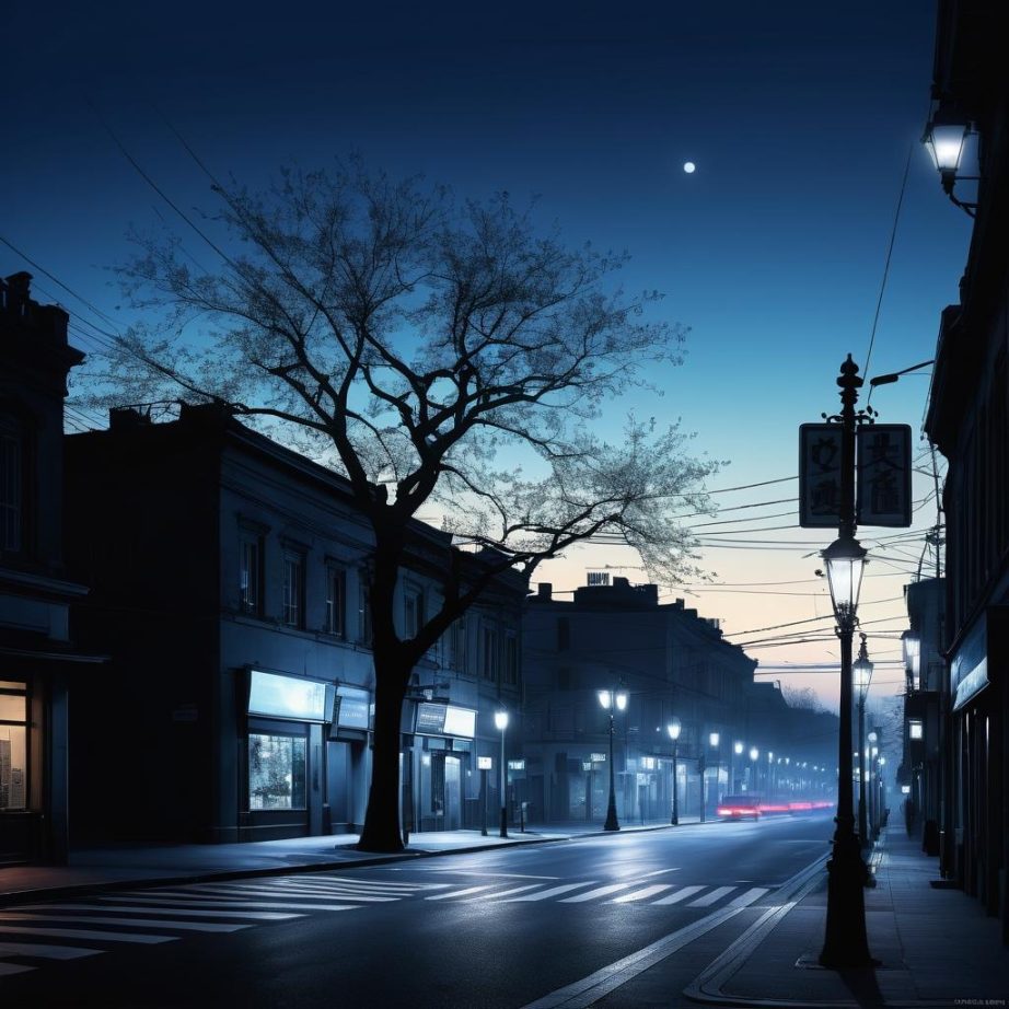 夜幕下的城市靜謐-90