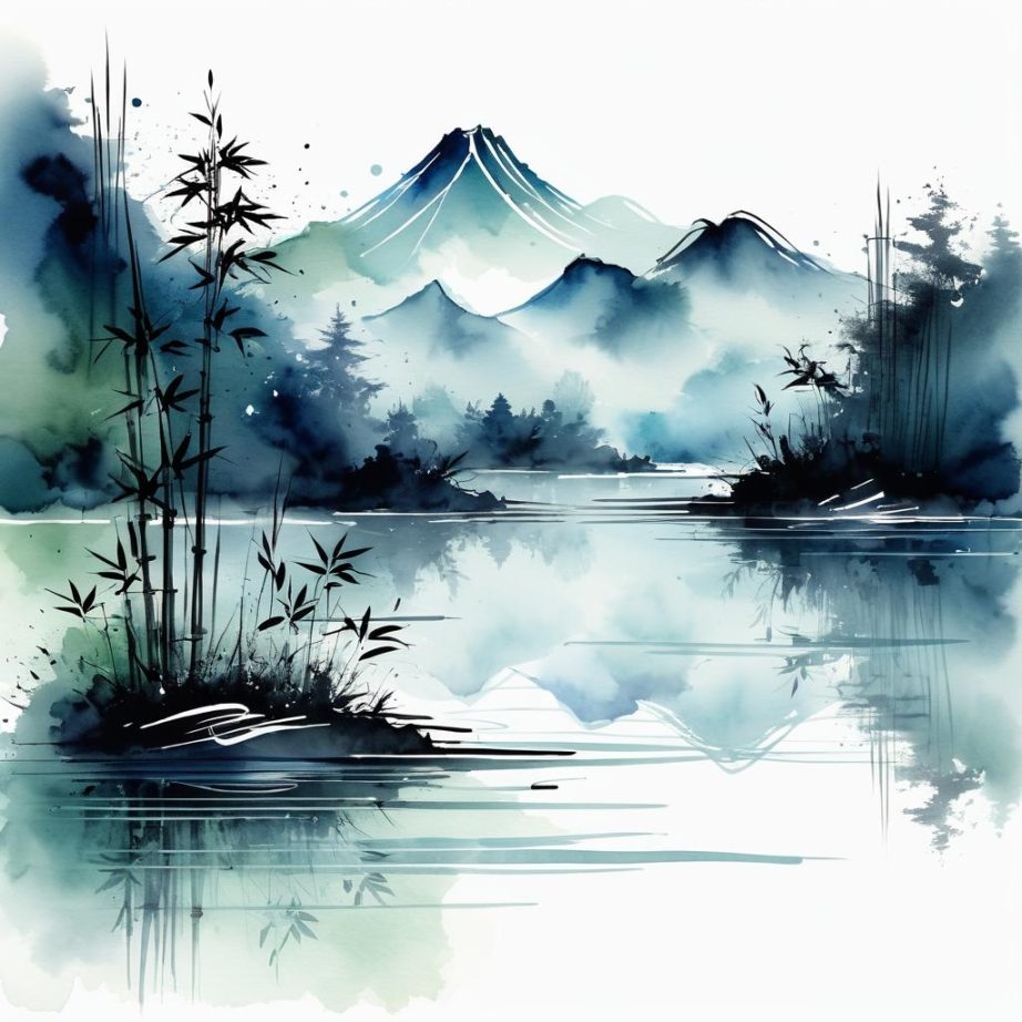 水墨中的禅意与宁静-24126