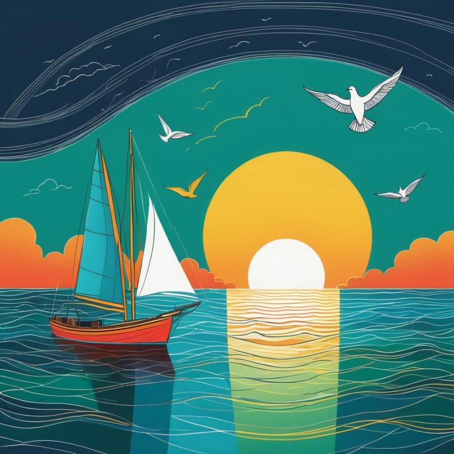 简约航海画-16171