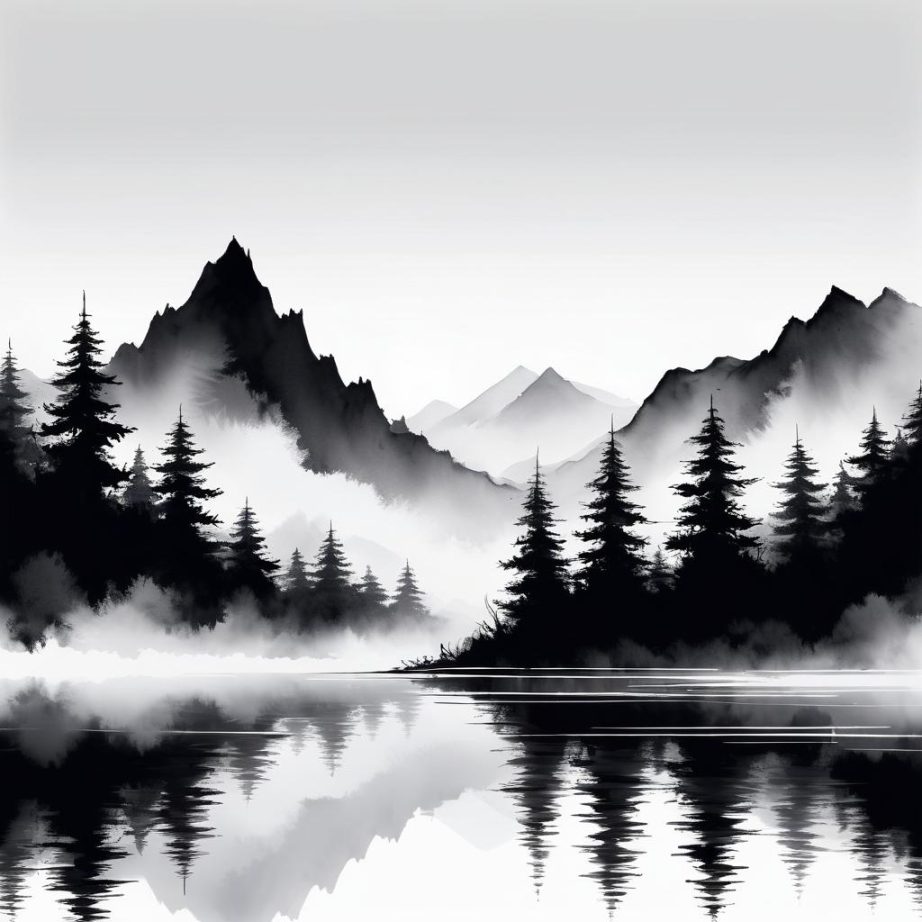 极简山水之美-23798