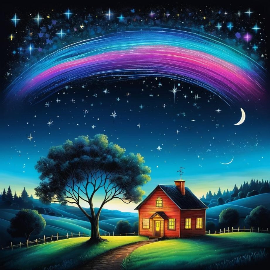 梦幻乡村夜-23021