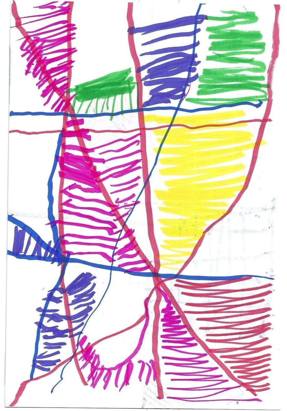 抽象色彩的魅力:儿童画中的线条和形状探索